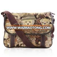 Cotton material women tapestry messenger bag